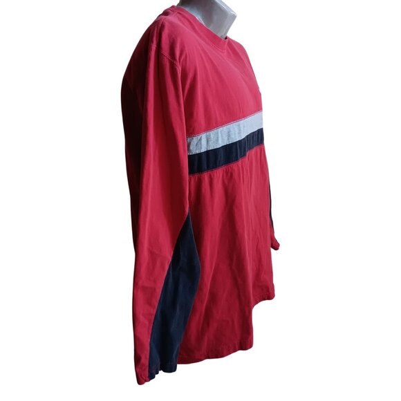 Mens Red Long Sleeve Shirt Chaps Ralph Lauren L 100% Cotton Embroidered Logo - Picture 4 of 6